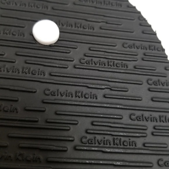 🆕️⬇️Calvin Klein Daryn White/Black Flip Flops - Picture 7 of 9